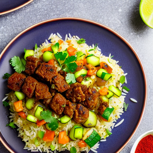 Riz Bil Kousa w Kebbeh