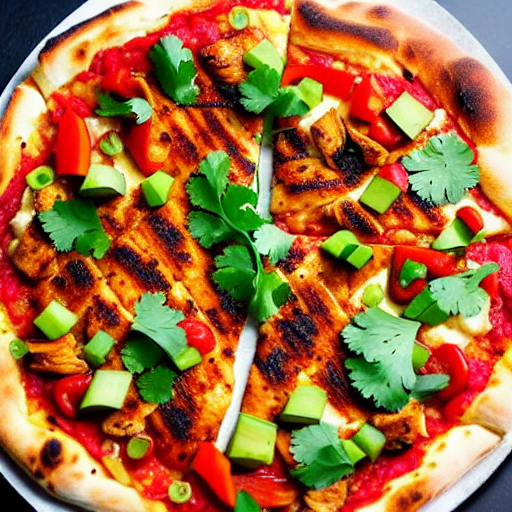 Pizzas de Pollo al Pastor