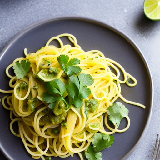 Cilantro Lime Spaghetti