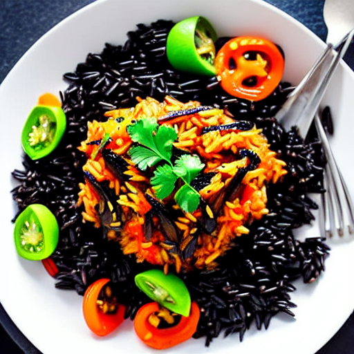 Arroz Negro Vegano