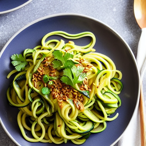 Miso Zucchini Noodles