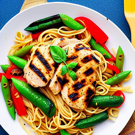 Pasta with Grilled Chicken