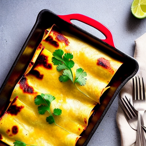 Baked Enchiladas de Espinaca
