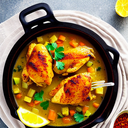 Tajine de Poulet aux Citron