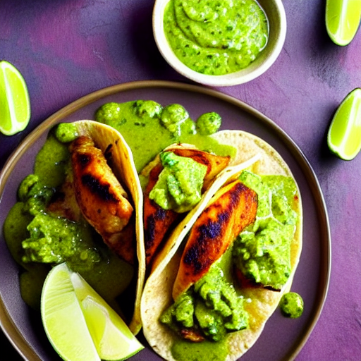 Tacos de Pollo en Salsa Verde