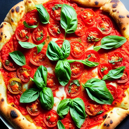 Cilantro Tomato Pizza