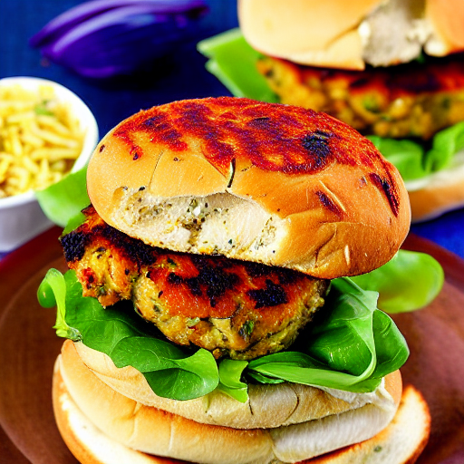 Fennel Seed Chicken Burger