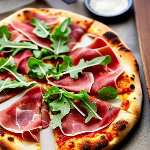 Pizza de Rúcula y Prosciutto