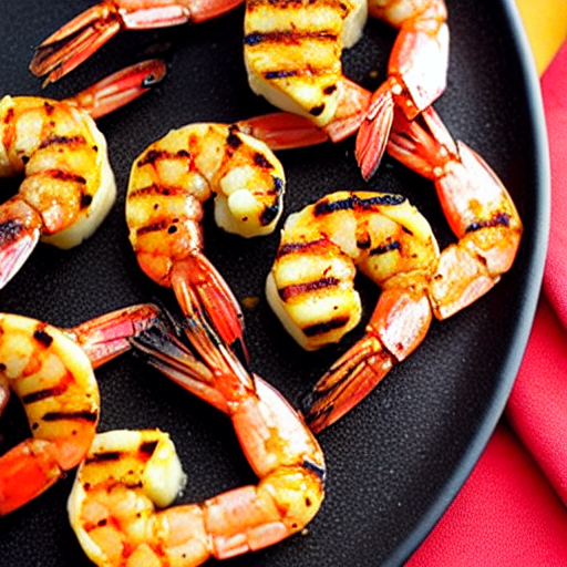 Saffron Grilled Shrimp