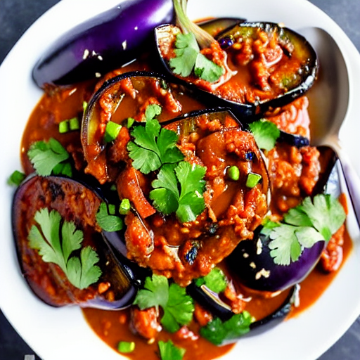 Spicy Garlic Eggplant