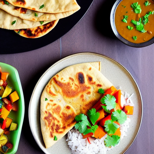 Vegan Baida Roti