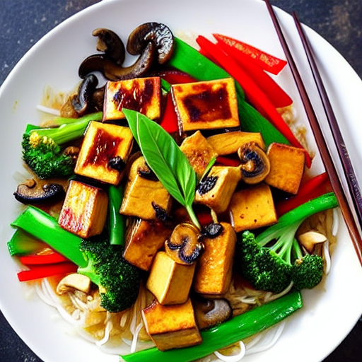 Đậu Hũ Xào Nấm