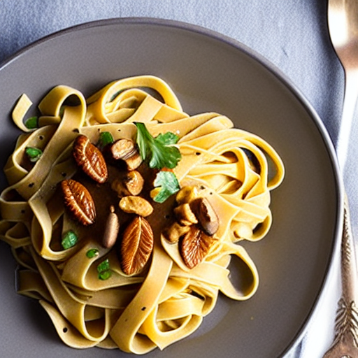 Cherokee Acorn Flour Fettuccine