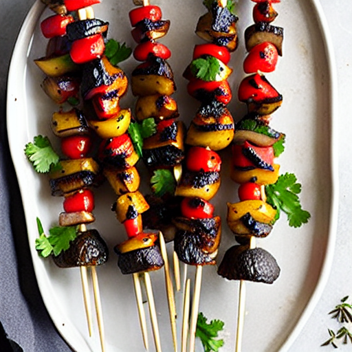 Herbed Mushroom Skewers