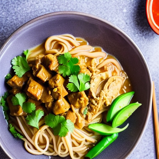 Keto Massaman Noodle Bowl