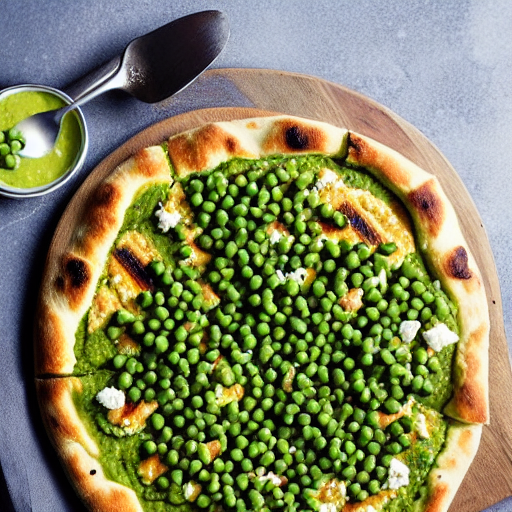 Minted Pea and Fava Pizza
