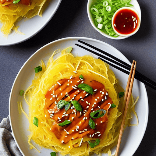 Spaghetti Squash Chow Mein
