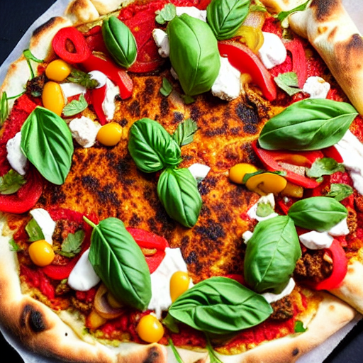 Vegetarian Shawarma Pizza