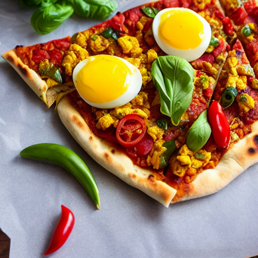Egg Bhurji Pizza