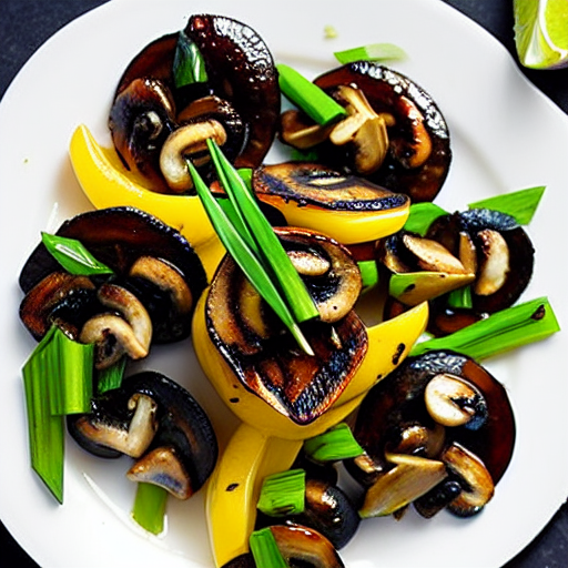 Lemongrass Grilled Mushrooms