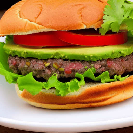 Hamburguesa de Cacahuate