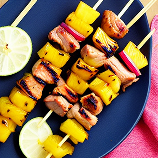 Pork and Pineapple Skewers