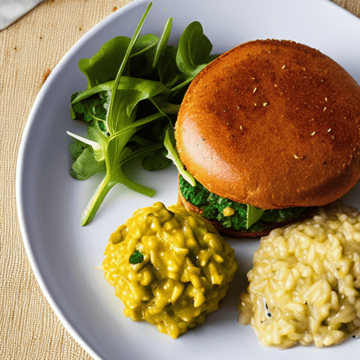 Saffron Risotto Burger