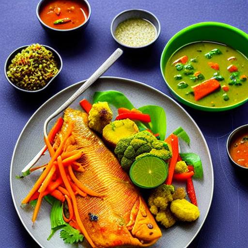 Konkani Vegetable Fish