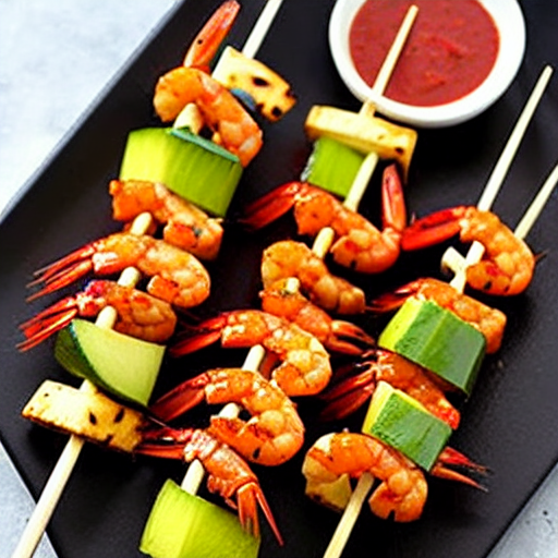 Masala Prawn Skewers