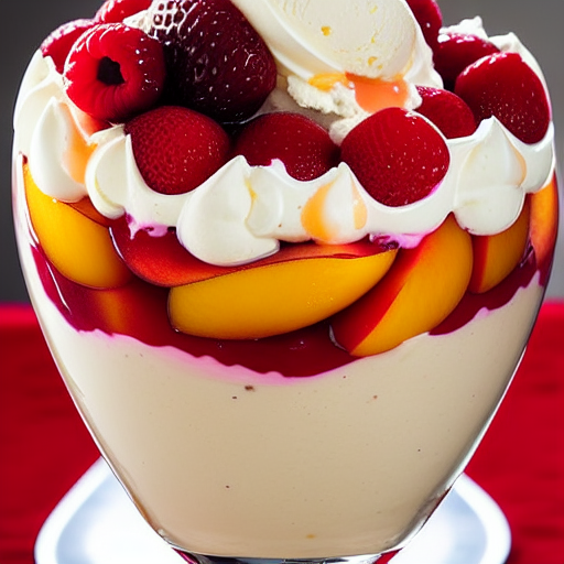 Peach Melba Sundae