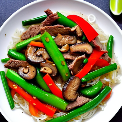 Bò Xào Nấm