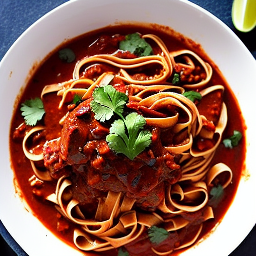 Mole Rojo Fettuccine