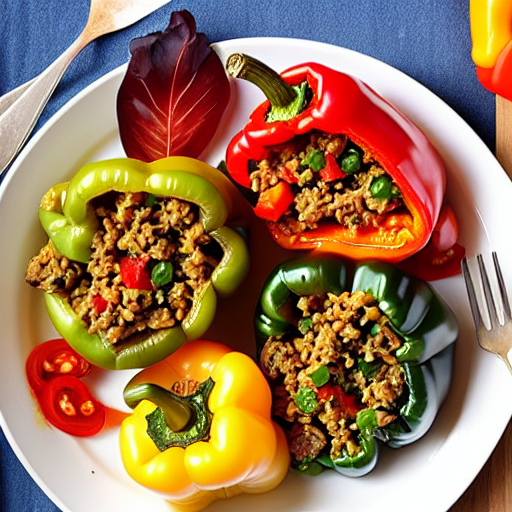 Piperies Gemistes Stuffed Peppers