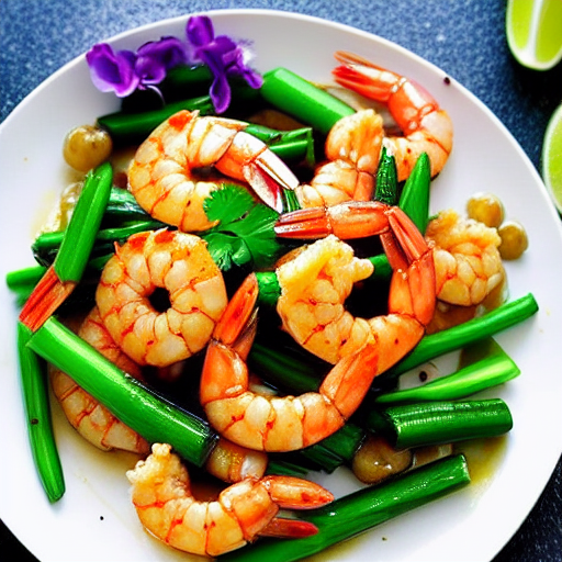 Tôm Xào Thì Là