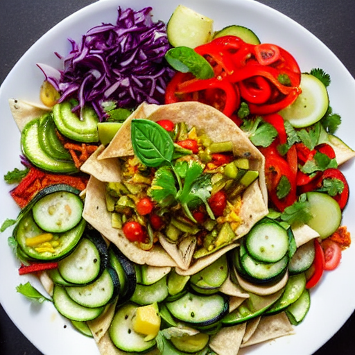 Riz Bil Kousa Wa Fattoush Wa Manakish