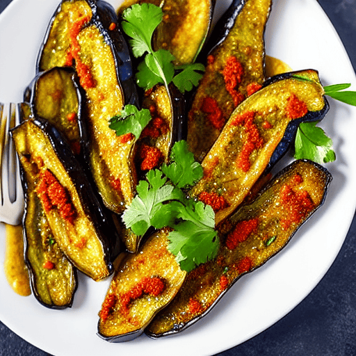 Fried Eggplant with Tahini
