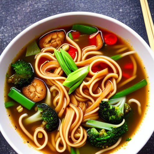 Vegan Hot and Sour Noodle Soup