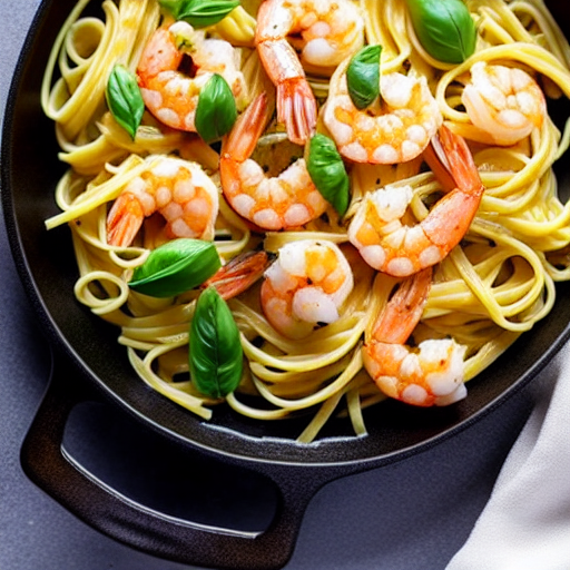 Keto Butter Garlic Shrimp Pasta