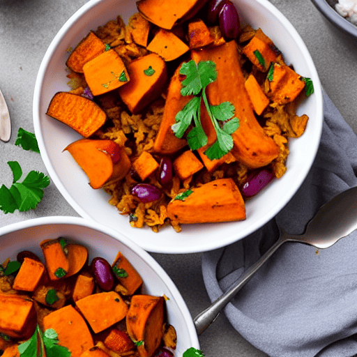 Halal Chicken and Sweet Potato Bake Bowl