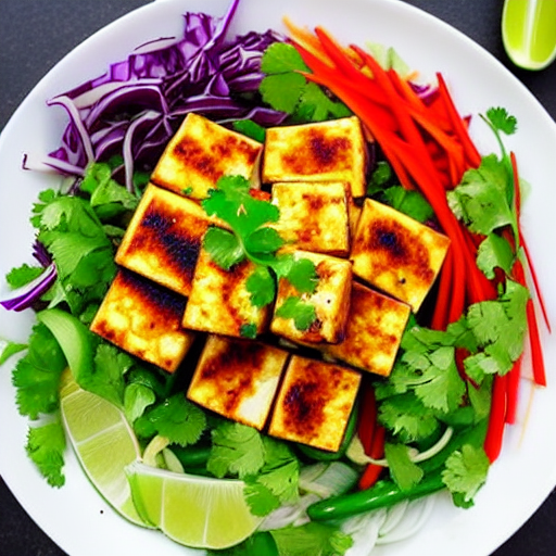 Thai Spicy Tofu Salad