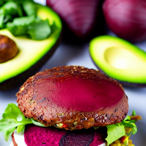 Beetroot Walnut Burger