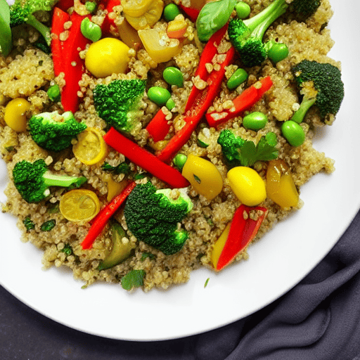 Lemon Garlic Quinoa and Vegetables