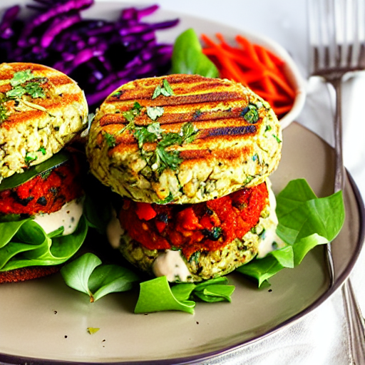 Mediterranean Chickpea Burger