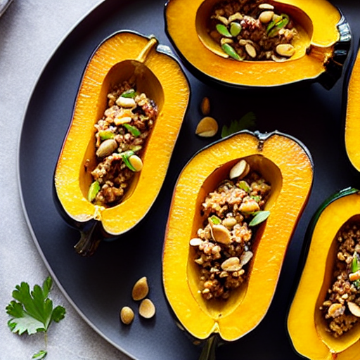 Maple Glazed Acorn Squash