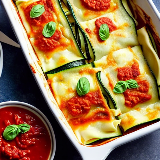 Zucchini Lasagna Rolls
