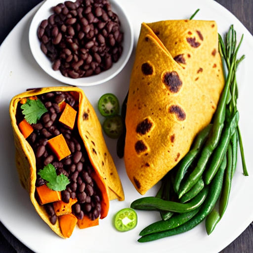 Vegan Sweet Potato Burrito