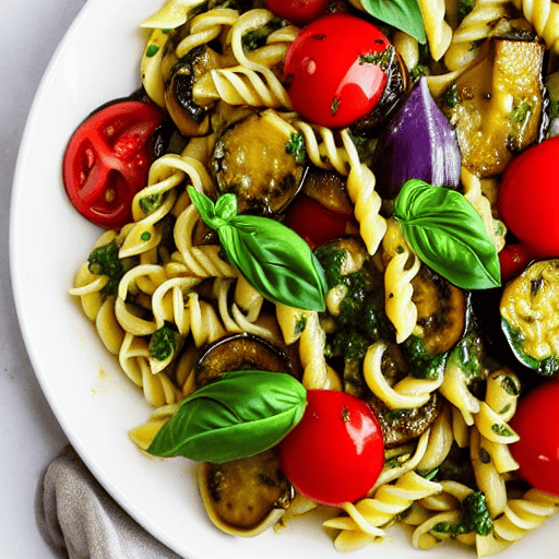 Pasta con Melanzane e Basilico