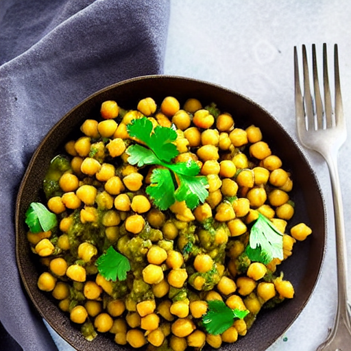 Cilantro and Lemon Chickpeas