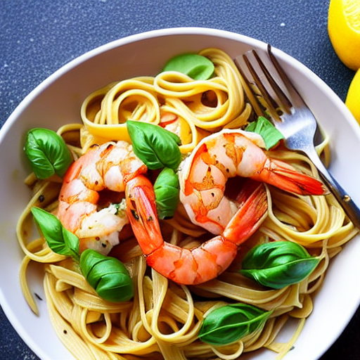 Vegan Shrimp Pasta