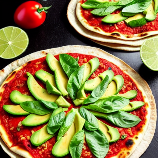 Pizza de Aguacate